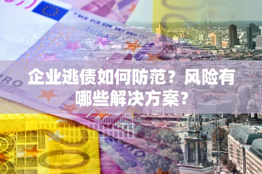 济南企业逃债如何防范？风险有哪些解决方案？