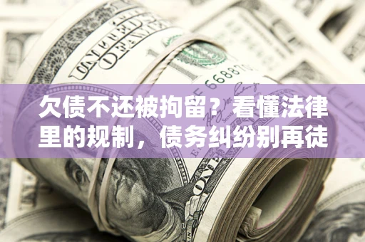 济南欠债不还被拘留？看懂法律里的规制，债务纠纷别再徒劳奔波