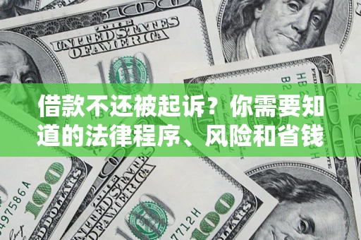 济南借款不还被起诉？你需要知道的法律程序、风险和省钱技巧